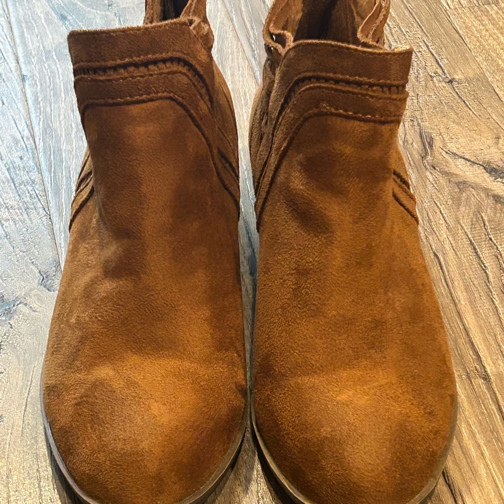 Brown Suede Ankle Boots